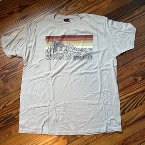 Acadia Gray Graphic T-Shirt